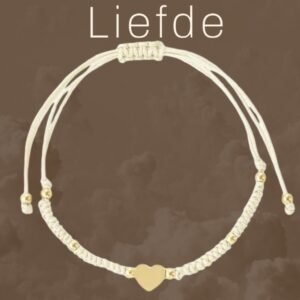 Lief armbandje, handgemaakt met hartje