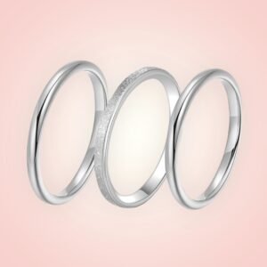 Ringen set van 3 RVS ringen