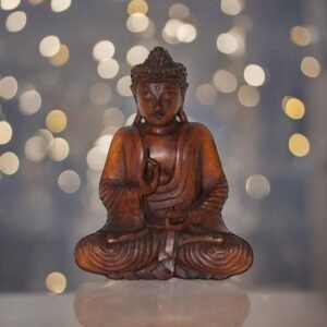 Boeddha, met de hand gesneden uit hout