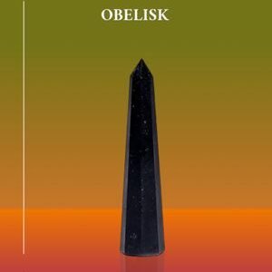 Obelisk van Zwarte Toermalijn (7.5 tot 10 cm)