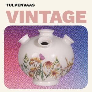 Een zeer prachtige VINTAGE tulpen vaas