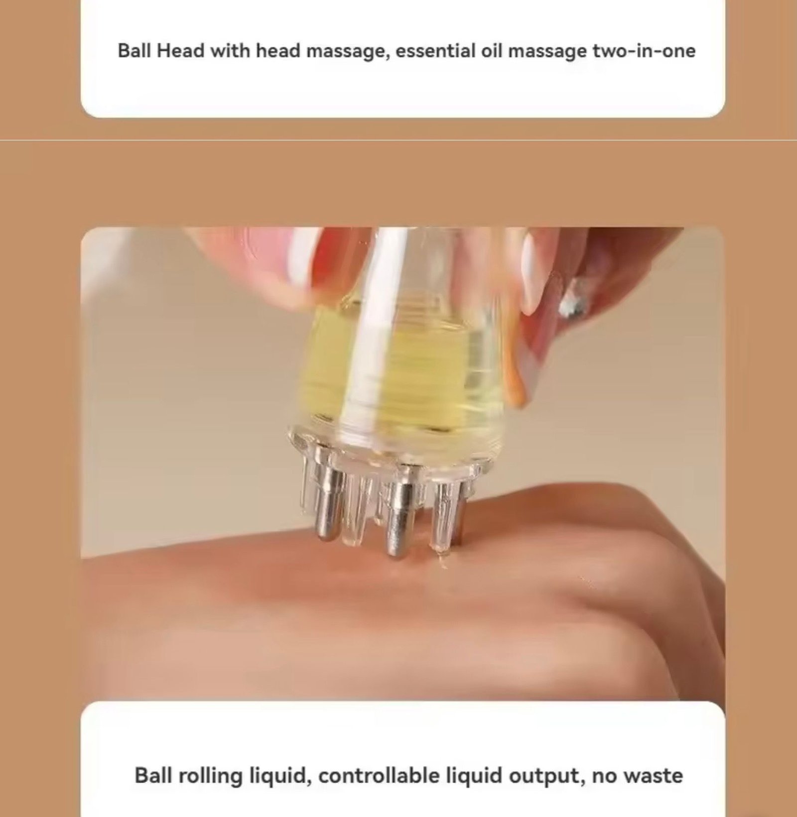 Hoofdhuid Applicator om speciale producten in je hoofdhuid te masseren - Afbeelding 2