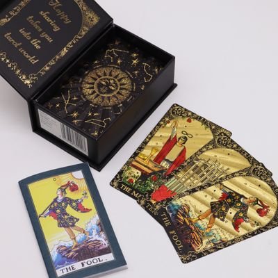TAROT kaarten set, in prachtig Goudfolie - Afbeelding 4