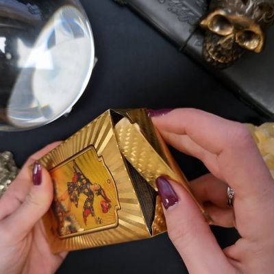 Tarot gouden kaarten set, in mooie goudkleurige doos - Afbeelding 2