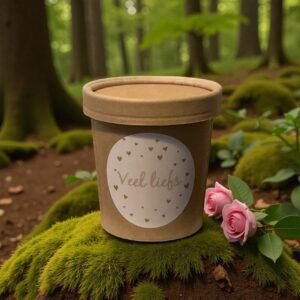 Lief doosje met tekst VEEL LIEFS