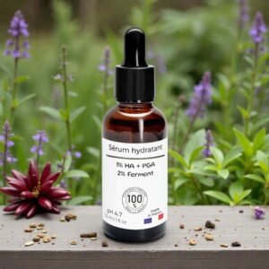 Hydraterend serum met 2% postbioticum, polyglutaminezuur en hyaluronzuur. 30 ml.