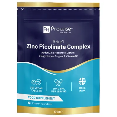 5-in-1 Zink Picolinaat Complex 50 mg - 365 Vegan Tabletten - Afbeelding 5