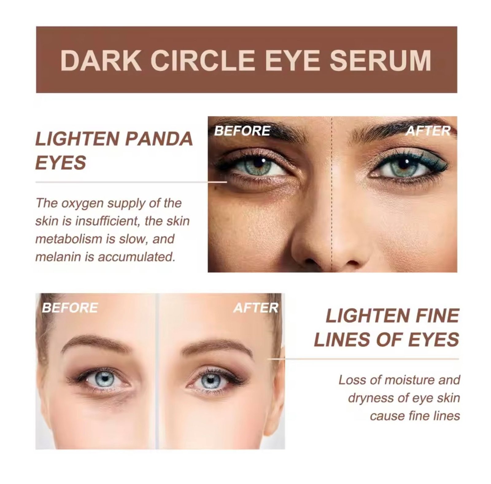 Oogserum tegen vermoeide look en wallen onder ogen 30 ml. - Afbeelding 4