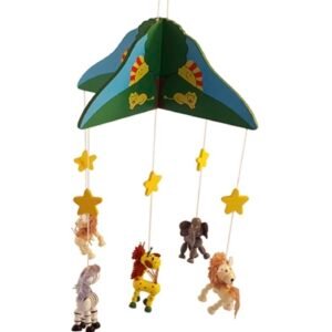 Houten mobiel Dierentuin Kinderkamer