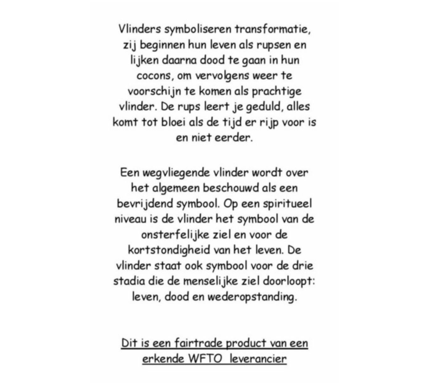 Vlindertje van keramiek, troostcadeautje - Afbeelding 2